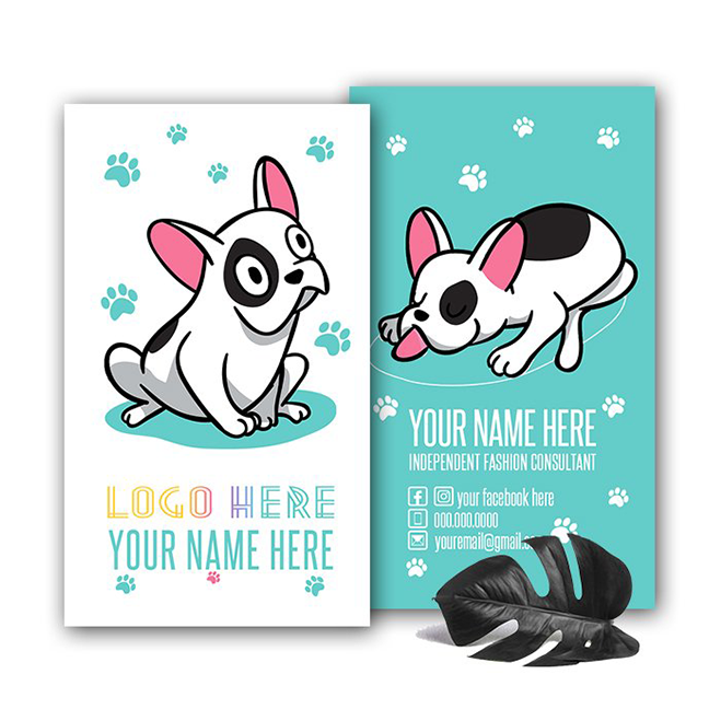 Dog Teal Business Card