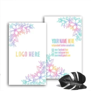 Flower Frame Rainbow Business Card