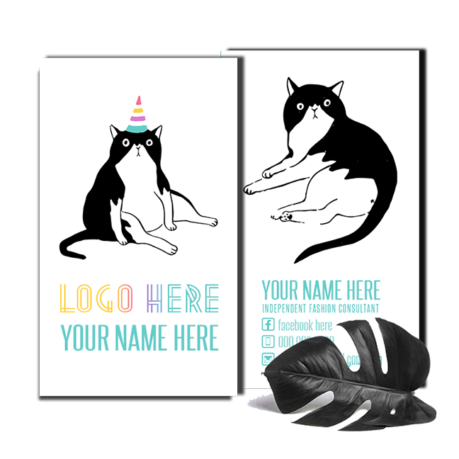 Cat Rainbow Business Card
