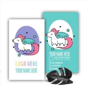 Unicorn Dragon Purple Business Card