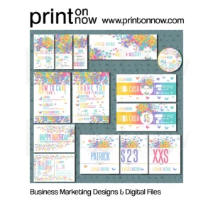 Butterfly Woman Business Marketing Bundle