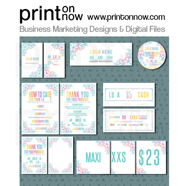 Flower Frame Business Marketing Bundle