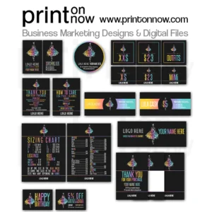 Girl Dress Black Business Marketing Bundle