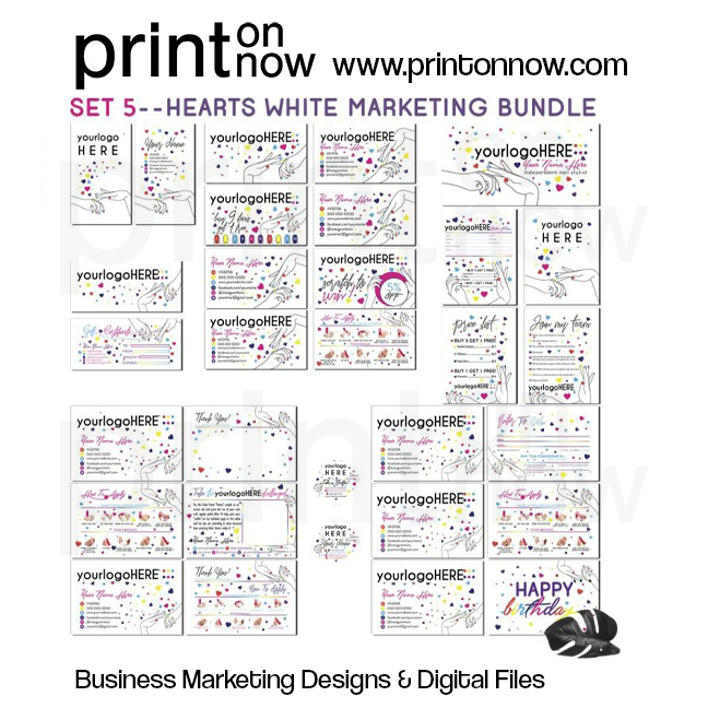 Nail Consultant Business Marketing Bundle