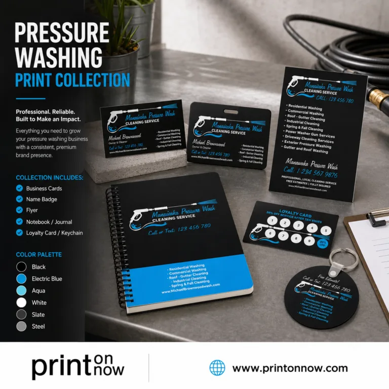 Pressure Washing Business Cards